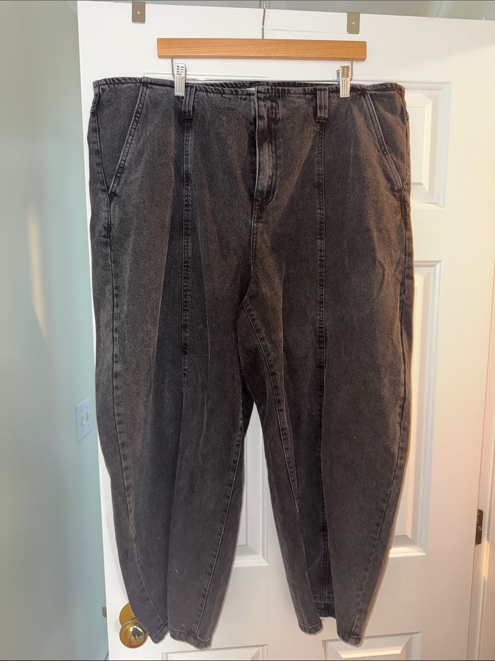 future collective Black Washed barrel Jeans